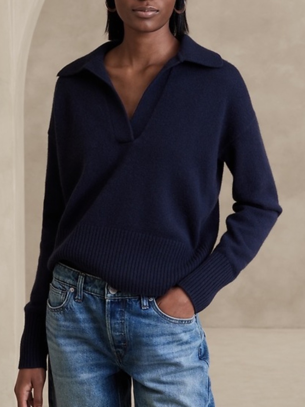 Banana Republic Cashmere Sweater polo